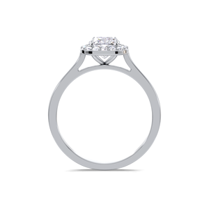 Anillo de Compromiso con Diamante Corte Cojín de 1.16CT, Plata de Ley 925, Anillo de Novia Clásico - Product Image 4