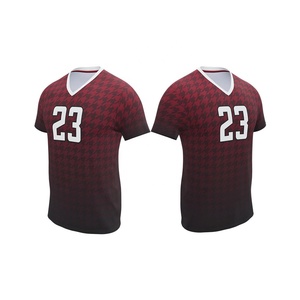 High Quality Stitched Quick Dry Fashion Sportswear Volleyball Jerseys Customized Sizes Solid-Color Volleyball Jerseys For Sale - Product Image 3