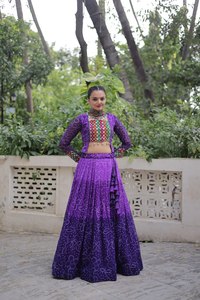 NEW Women's GOWNS BANDHANI PRINT WORK with KUTCH GAMTHI REGULAR REVERSIBLE CASUAL All Seasons Wedding/Diwali - Product Image 4
