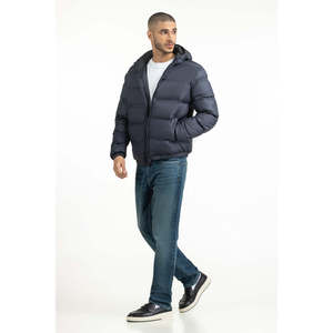 Veste décontractée en cuir véritable avec capuche, réversible, zippée, taille XL, imperméable, brodée - MN-JKT-WS25-002, coupe classique - Product Image 4