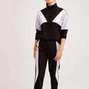 Conjunto de chándal para correr transpirable con cremallera completa personalizada Ropa deportiva de manga larga Entrenamiento al aire libre disponible Impreso - Product Image 2