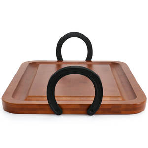 บอร์ดชีสไม้มะม่วงที่ดีที่สุดสำหรับตกแต่งบ้านอุปกรณ์ครัวสแตนเลสทนทานและเป็นมิตรกับสิ่งแวดล้อม - Product Image 4