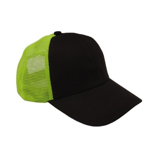 2026 Gorras de béisbol negras Colores personalizados Neon Green Mesh Summer Trucker Caps and Hat - Product Image 4