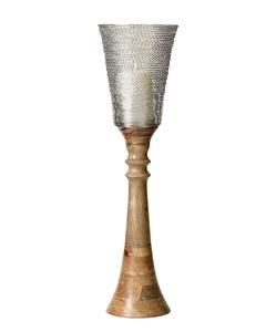 Portavelas con base de madera con hierro de alta calidad Color y tamaños personalizados a precios al por mayor con gran calidad - Product Image 2