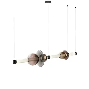 โคมไฟดีไซน์เนอร์ทรงสี่เหลี่ยมผืนผ้า แสงวอร์มไวท์ สไตล์สแกนดิเนเวียน อินดัสเทรียล ฟาร์มเฮาส์ เมดิเตอร์เรเนียน มินิมอล รัสติก - Product Image 4