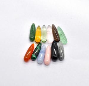 Enhanced <b>Rose</b>-Colored Smoky <b>Quartz</b> <b>Crystal</b> Cabochon Drops Natural 28X8mm Approx Loose Brown Gemstone <b>Necklace</b> Jewelry - Product Image 6