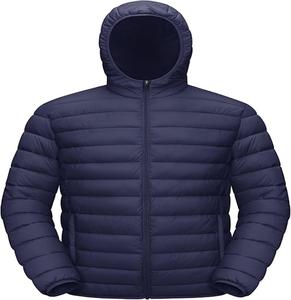 Veste d'hiver pour homme personnalisée, nouvelle mode, 100% polyester, épaisse, imperméable, coupe-vent, respirante, couleur unie, grande taille - Product Image 1