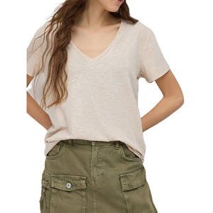 Camiseta Casual de Cuello Redondo y Manga Corta, Corte Regular, 100% Algodón - Product Image 4