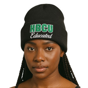Casquette en acrylique pour homme noir diplômé d'un HBCU, broderie chenille, logo personnalisé Sororité grecque Divine Nine, couvre-chef - Product Image 1