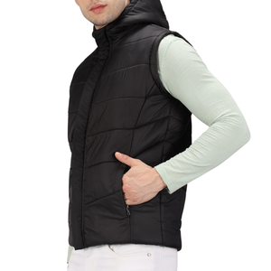 Gilet matelassé léger avec logo personnalisé pour hommes-Manteau d'hiver chaud et respirant sans manches matelassé de haute qualité-Couche d'extérieur élégante - Product Image 6