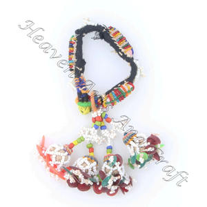 Proveedor de oro indio al por mayor raro antiguo indio Vintage auténtico BANJARA tribal brazalete tobillera borla vientre WB013 - Product Image 3