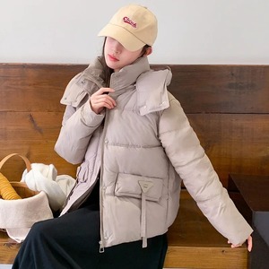 แจ็กเก็ต2024ขนเป็ดสำหรับผู้หญิง, เสื้อโค้ทบุผ้าฝ้ายหนาอบอุ่นทรงหลวมสำหรับใส่ทับด้านนอกเสื้อแจ็คเก็ตสั้นเสื้อโค้ทฤดูหนาว - Product Image 4