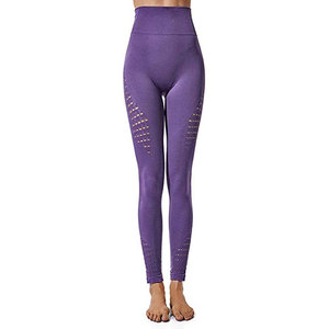 Soft Mid-Waisted Workout <b>Seamless</b> <b>Leggings</b> Yoga Pants Gym for Women Custom Spandex/Nylon <b>Leggings</b> Snagging Resistance Breathable - Product Image 2