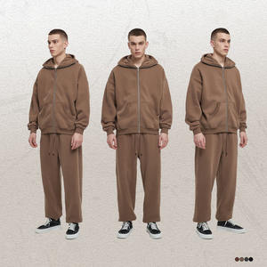 Precio de fábrica 360gms Calidad superior Las mejores sudaderas con cremallera Buena calidad Algodón Peso pesado Sudadera con capucha Ropa Media cremallera Sudadera con capucha sobre la cara - Product Image 4