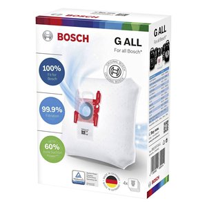 POWERPROTEC 4 piezas BBZ41Fgall Tipo G Bolsas para Aspiradora Bosch, Repuestos Originales para Aspiradoras Bosch - Product Image 2
