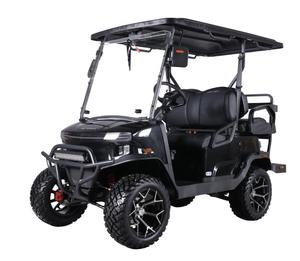 Voiture de golf électrique 2 places avec éclairage LED, batterie au lithium 24V (autonomie 60-100 km), capacité de charge de 150 kg, vitesse de 24 km/h, pneus antidérapants - Product Image 6