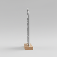 Trophée en acrylique poli gravé, imprimé en typographie, le plus vendu, durable, pour événements scolaires, universitaires, d'entreprise, et trophée étudiant