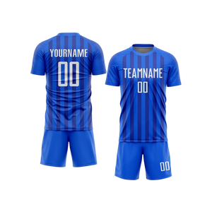 Conjunto de uniforme de fútbol personalizado al por mayor, hecho con material suave y transpirable, perfecto para entrenamientos, ligas, academias y partidos de clubes. - Product Image 6