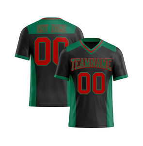 ออกแบบโลโก้หมายเลขทีมตามสั่ง เสื้ออเมริกันฟุตบอลแบบระเหิดสี ระบายอากาศได้ดี ชุดกีฬาแบบกำหนดเอง เสื้ออเมริกันฟุตบอลสำหรับทีม - Product Image 2