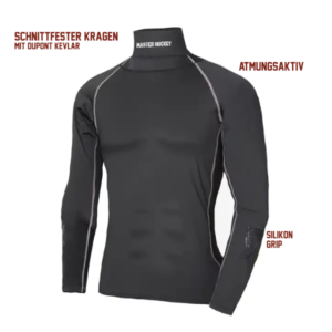 Ice Hockey Base Layer Clothing Anti-cutting <b>Suit</b> Black Breathability Underwear Protection High Neck Jersey 100% Plus Size - Product Image 2