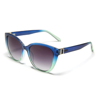 Lunettes de soleil classiques surdimensionnées de style œil de chat avec monture à accents métalliques, vente en gros, lunettes de soleil de haute qualité, stock, UV400, unisexe
