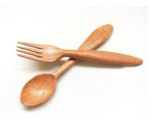 Ensemble d'ustensiles de cuisine en bois artisanal de 6 couverts à salade en bois de manguier lot de 2 serveurs à salade en bois lot de 2 KETCHENWAR UNIQUE FAIT À LA MAIN - Product Image 2