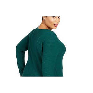 Maglione Casual da Donna Alfani con Dettagli a Bottoni, Traspirante, Verde, Taglia X-Large, Stagione Autunnale - Product Image 2