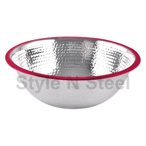 Matte Stainless Steel <b>Hexagon</b> Serving Bowl Polished <b>Mirror</b> Design for Fruits Weddings Hotels and Kitchens - Product Image 2