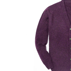 OEM Casual Striped Wool Knitted Heavy <b>Sweaters</b> Girls College <b>Cardigans</b> Button Hottest Design Winter University Chenille Patches - Product Image 5