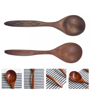 Natural Wooden Cutlery Set for Home Wedding Hotels Natural Wooden <b>Spoons</b> Set for Cooking Sleek <b>Soup</b> <b>Spoon</b> Set Hand Crafted - Product Image 4