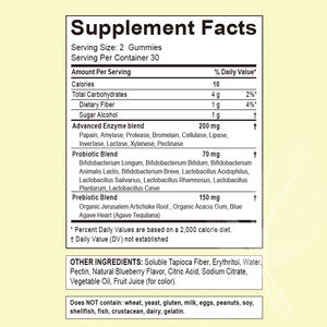 OEM/ODM Verdauungsenzym-Gummis Multi-Enzym-Digestionssupplement mit Probiotika für Darmgesundheit, Unterstützung der Verdauung - Product Image 3