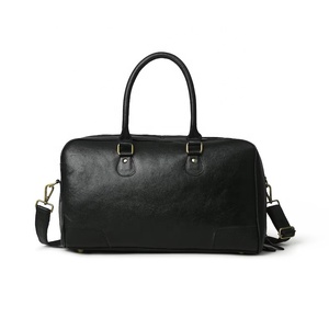 กระเป๋าดัฟเฟิลกระเป๋าหนังม้าสีน้ำตาลวินเทจสำหรับผู้ชายกระเป๋าเดินทางหนังแท้งาน LDB-0148ทำมือออกแบบได้ตามต้องการ - Product Image 3