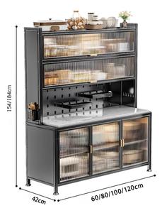 Eco-Friendly Wooden Fireproof Modular Multi-Layered Modern Classic <b>Kitchen</b> <b>Sideboard</b> Floor-Standing Integrated <b>Cabinets</b> Online - Product Image 3