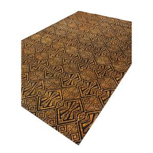 Alfombra de Lana y Seda de Bambú Tejida a Mano con Patrón Geométrico Azalea para Sala de Estar o Pasillo, Modelo Rectangular LRB-1695 - Product Image 2