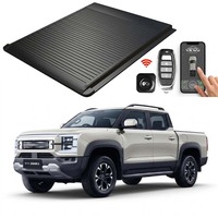 Couverture de benne électrique rigide enroulable Shark 6 en aluminium 6063-T5, couvercle de benne de camion rétractable avec télécommande, moteur IP67 300 kg, installation en 8 secondes