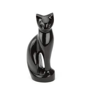 Chat Sculpture Urne Pour Animaux Souvenir Urnes De Crémation Noir pour Grossiste Taux Étranger Conçu - Product Image 1