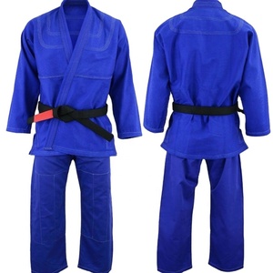 Algodón de alta calidad BJJ Jiu Jitsu Kimono uniforme para adultos Color personalizado mangas completas último diseño barato desgaste de artes marciales - Product Image 5