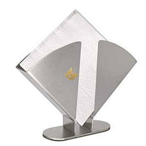 Porte-serviettes de conception traditionnelle excellente qualité en acier inoxydable porte-serviettes argent cuisine porte-serviettes de table - Product Image 1