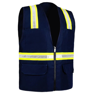 Chaleco de Seguridad de Alta Visibilidad, Transpirable, Reflectante, 100% Algodón, Manga Corta, Informal, al Mejor Precio - Product Image 2