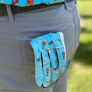 Gants de golf respirants en cuir de mouton véritable personnalisables de haute qualité pour hommes et femmes Logo personnalisé pour le sport - Product Image 5