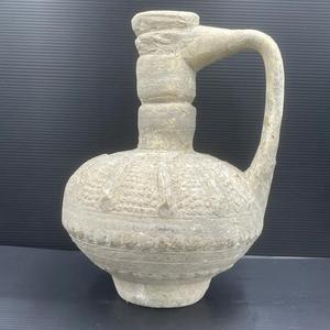 Vase à piédestal floral en or antique, style classique, en terre cuite ancienne, durable, peint à la main, style américain, biodégradable, respectueux de l'environnement - Product Image 3