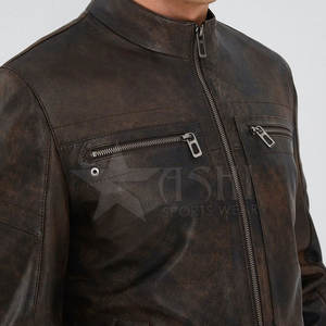 2024 usine directe Logo personnalisé hommes véritable peau de vache veste en cuir léger à capuche hiver vêtements de cérémonie hiver formel XL 3XL - Product Image 4