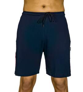 Short athlétique taille haute avec logo personnalisé pour homme, short d'entraînement de grande taille et sec de couleur unie, transfert par sublimation, respirant, gym - Product Image 3
