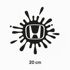 สติ๊กเกอร์ติดรถยนต์ลายโลโก้ Honda Sports & Cute แบบกำหนดเองได้ ลายสเปรย์สี - Product Image 1