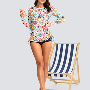 High Quality Hot Sale <b>Women</b> <b>Rash</b> <b>Guard</b> Custom Made Plain Design Solid Colours <b>Rash</b> <b>Guard</b> Comfortable Gym Wear <b>Women</b> <b>Rash</b> <b>Guard</b> - Product Image 5