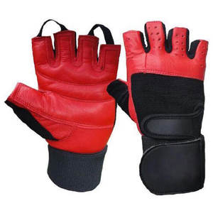 Guantes de fitness cómodos unisex, correas de mano acolchadas de cuero auténtico para levantamiento de pesas, el mejor precio de fábrica para todos los tamaños, hombres y mujeres - Product Image 3