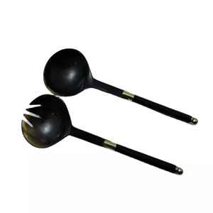 Cuillères légères en corne de buffle pour accessoires de restauration de luxe, cuillère en corne de bœuf de qualité pour cadeaux, cuillère en corne de bœuf sans danger pour les aliments - Product Image 1