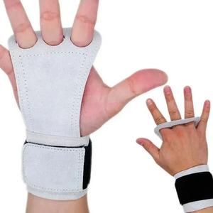 Logo personnalisé de haute qualité en cuir véritable Fitness poignées PROTECTION protecteur d'haltérophilie-haute résistance et Durable - Product Image 3
