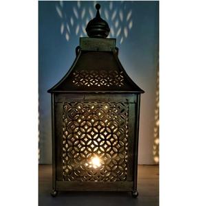 Lanterne en métal noir de style classique pour la décoration de Noël, de mariages et de fêtes, nouvelle lanterne en métal de luxe à prix abordable - Product Image 6