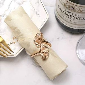 Elegant plated decorative metal napkin ring suitable for luxury <b>table</b> settings banquets weddings hotels and celebrations - Product Image 3